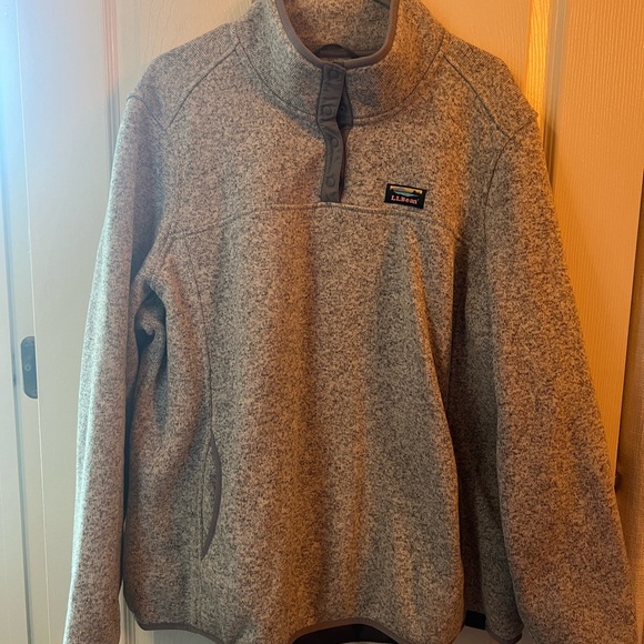 L.L Bean 3/4 button up fleece - Picture 1 of 4